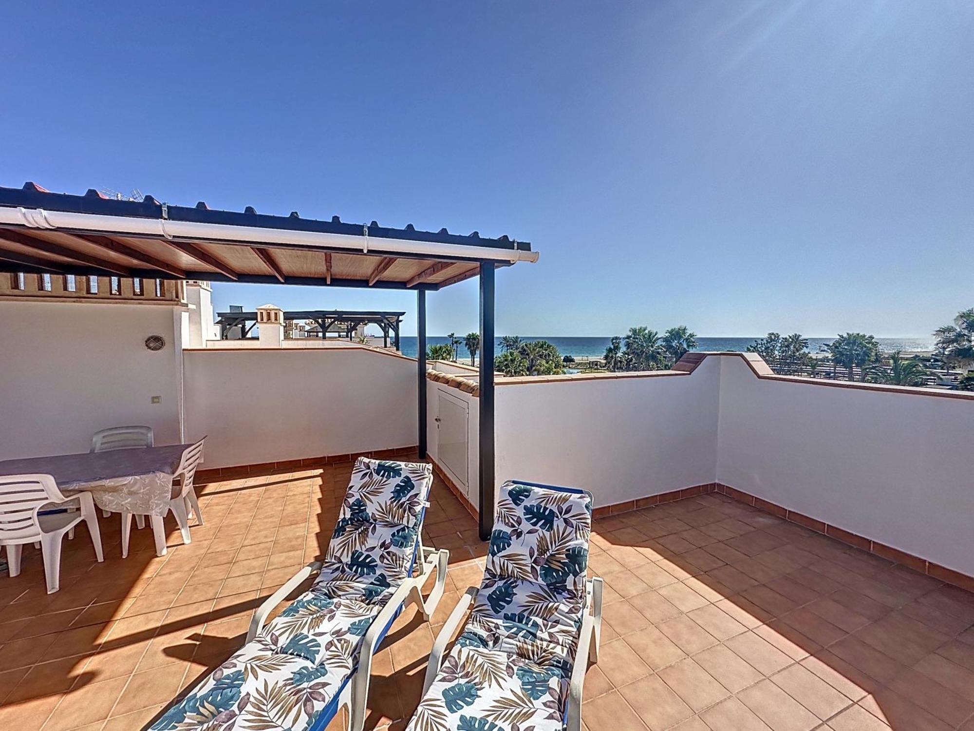 Vive Vera Rentals - Atico En 1º Linea Con Vistas Al Mar Exterior foto